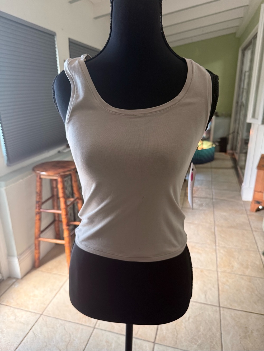 Yogalicious Soft Cream Scoop Tank Top
